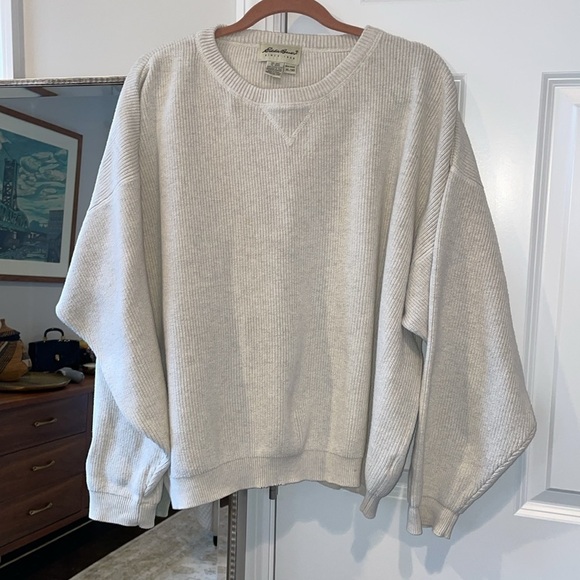 Vintage Eddie Bauer Cotton Relaxed Sweater - Picture 4 of 11